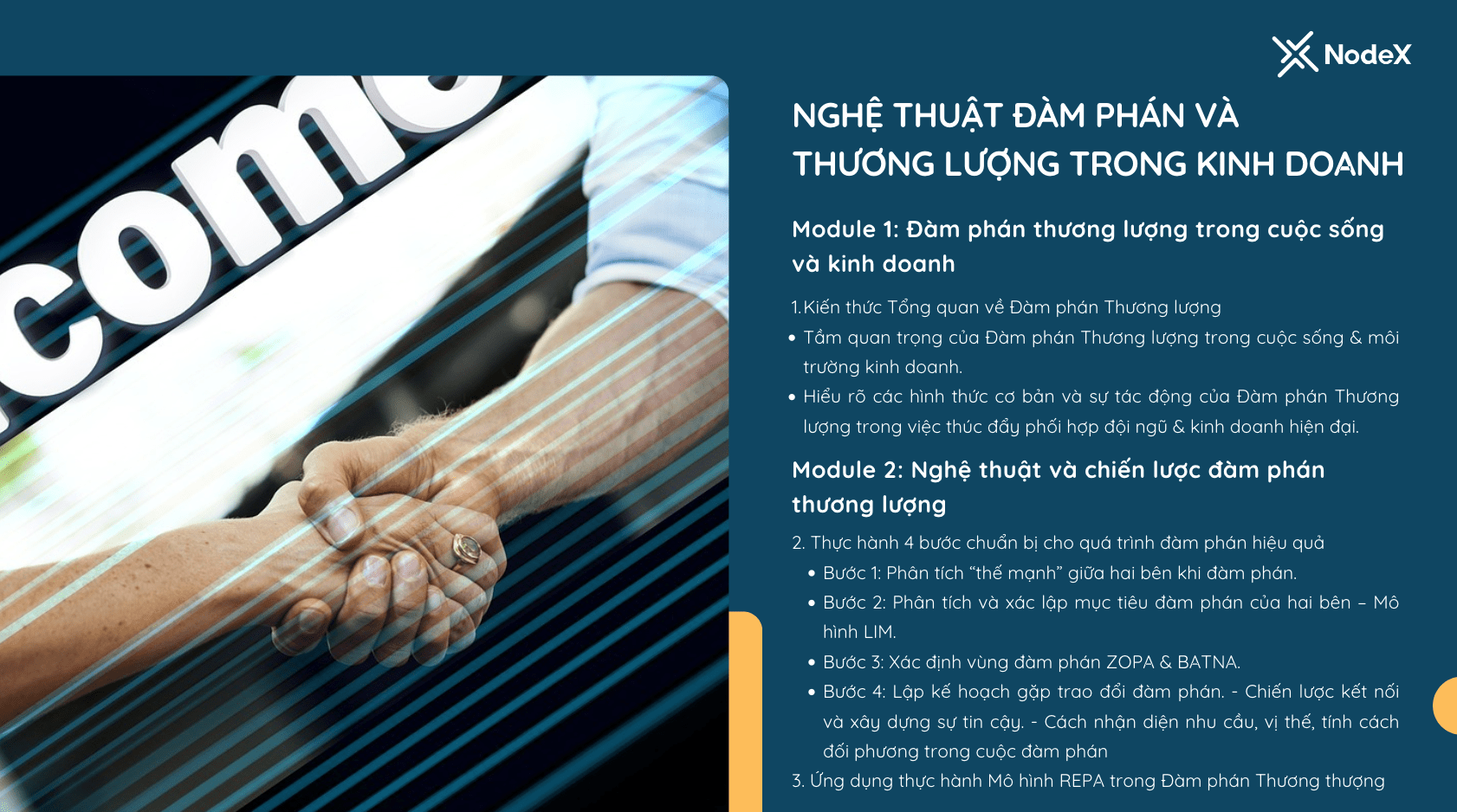 NodeX_Các khoá đào tạo Bán hàng