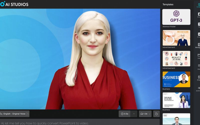 Công cụ tạo video từ ảnh bằng AI DeepBrain AI