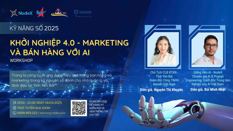 Workshop Ứng Dụng AI Cho Doanh Nghiệp – Tối Ưu Sales & Marketing